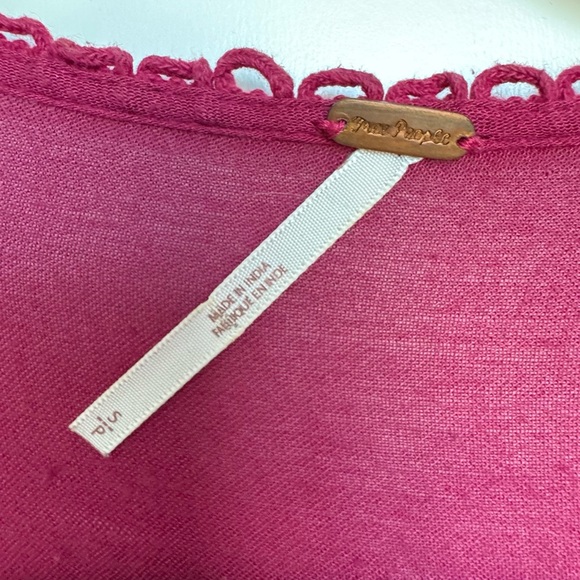 Free People Midi Dress - Maroon - size Small - Picture 6 of 6